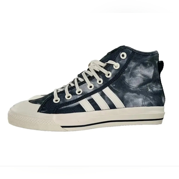 adidas Nizza Hi RF Originals Men's Shoes Grey Four/Wonder White - Picture 3 of 8